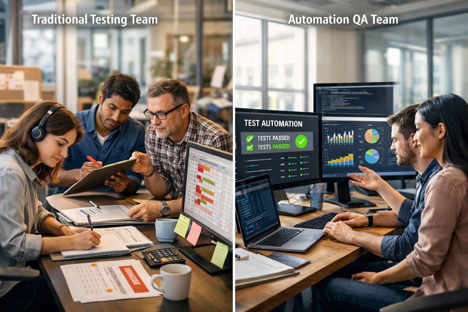 Testing alternative modern QA team
