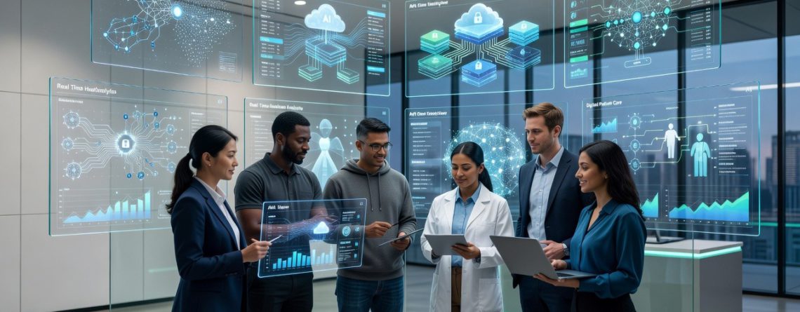 HealthTech staffing services team supporting digital healthcare technology projects