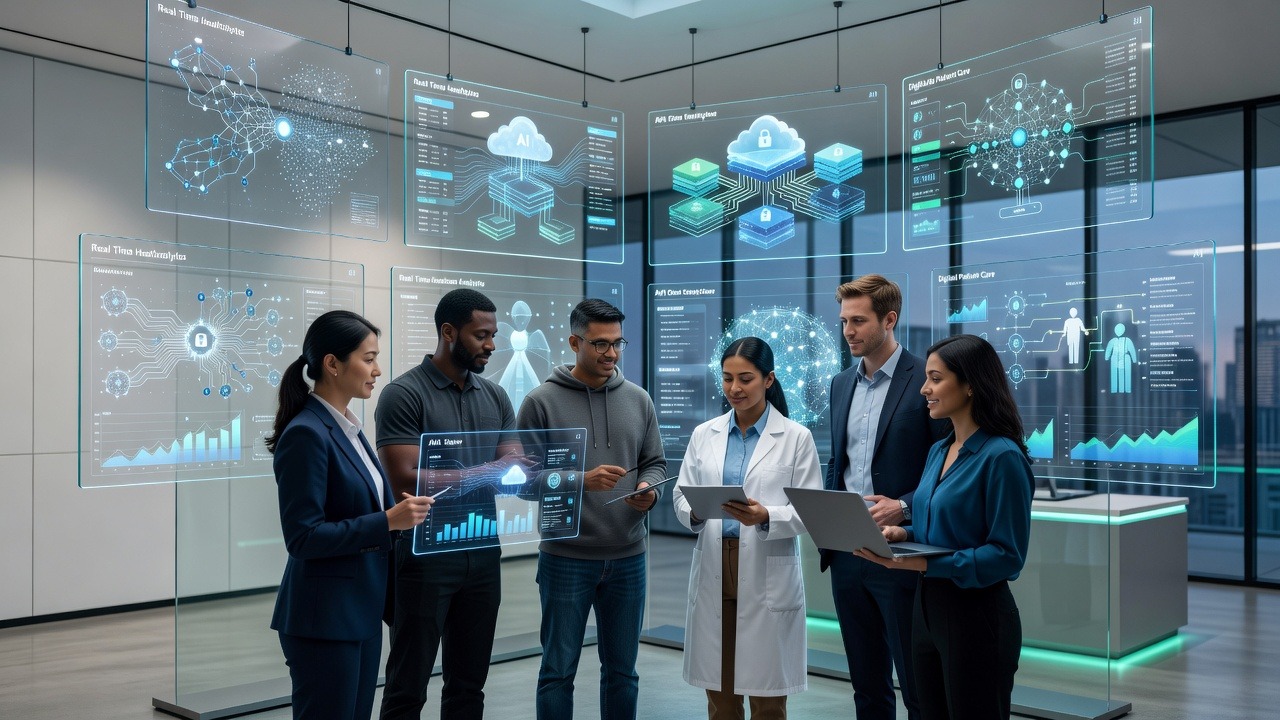 HealthTech staffing services team supporting digital healthcare technology projects