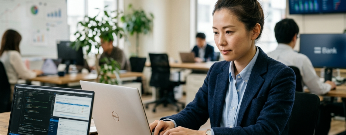Banking technology staffing expert working on financial IT systems