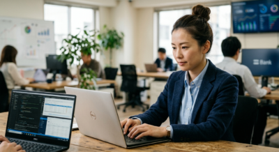 Banking technology staffing expert working on financial IT systems