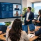 Software Developers Reviewing Cloud Architecture and Analytics
