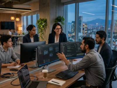 Nearshore software development collaboration between Mexico and the US