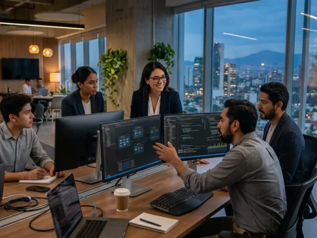 Nearshore software development collaboration between Mexico and the US